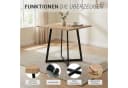Homestyle4u Esstisch 80x80 Eiche Schwarz Industrial Design Bild 3