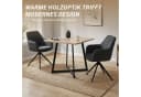 Homestyle4u Esstisch 80x80 Eiche Schwarz Industrial Design Bild 4