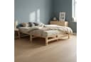 Homestyle4u Palettenbett Holzbett Natur massiv Bild 2