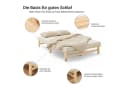 Homestyle4u Palettenbett Holzbett Natur massiv Bild 4