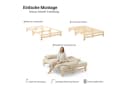 Homestyle4u Palettenbett Holzbett Natur massiv Bild 5