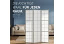 Homestyle4u Paravent 3-teilig Grau Shoji Holz Trennwand Bild 1