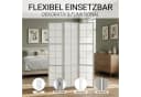 Homestyle4u Paravent 3-teilig Grau Shoji Holz Trennwand Bild 3