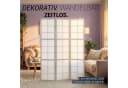 Homestyle4u Paravent 3-teilig Grau Shoji Holz Trennwand Bild 4