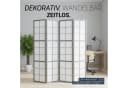 Homestyle4u Paravent Raumteiler Grau Shoji Holz Bild 5