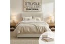 Homestyle4u Polsterbett 120x200 cm mit Stauraum und Kopfteil Bild 3