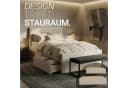Homestyle4u Polsterbett 120x200 cm mit Stauraum und Kopfteil Bild 5