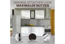 Homestyle4u Küchenzeile 200 cm Weiß Minimalistisches Design Bild 1