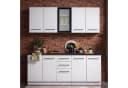 Homestyle4u Küchenzeile 200 cm Weiß Minimalistisches Design Bild 2
