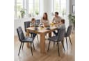 Homestyle4u Esstisch ausziehbar 80x120 auf 160 Holz modern Braun Artisan Eiche Optik Bild 2