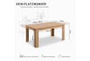 Homestyle4u Esstisch ausziehbar 80x120 auf 160 Holz modern Braun Artisan Eiche Optik Bild 5