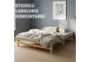 Homestyle4u Palettenbett 160x200 cm Kiefernholz massiv mit Lattenrost Bild 4
