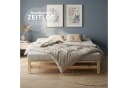 Homestyle4u Palettenbett 160x200 cm Kiefernholz massiv mit Lattenrost Bild 5