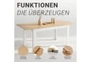 Homestyle4u Ausziehbarer Esstisch Weiß Eiche Optik Bild 5