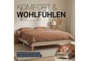 Homestyle4u Polsterbett Futon-Stil Beige mit Lattenrost Bild 1