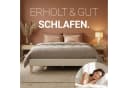 Homestyle4u Polsterbett Futon-Stil Beige mit Lattenrost Bild 3