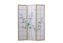 Homestyle4u Paravent 3-teilig Bambus Shoji Holz Natur Weiß Bild 2