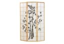 Homestyle4u Raumteiler Bambusmuster Sichtschutz Holz Indoor Bild 3