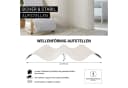 Homestyle4u Paravent Bambus Sichtschutz Weiß Bild 3