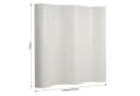 Homestyle4u Paravent Bambus Sichtschutz Weiß Bild 5