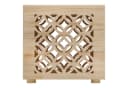 Homestyle4u Nachttisch Hocker Holz Würfel braun Bild 5