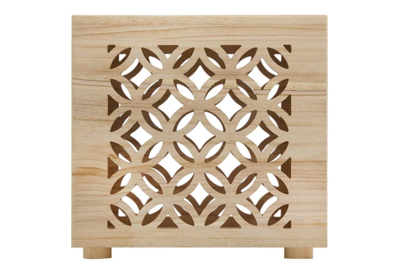 Homestyle4u Nachttisch Hocker Holz Würfel braun - Bild 5