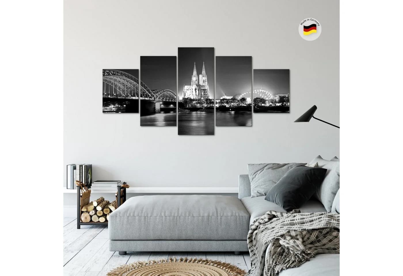 Runa Art XXL Wandbild 5-teilig Köln Motiv Modern - Bild 5