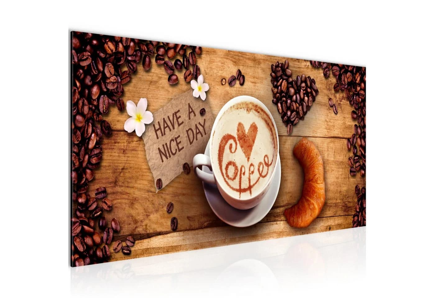 Runa Art Wandbild Kaffee Vlies Leinwandoptik Modern - Bild 2