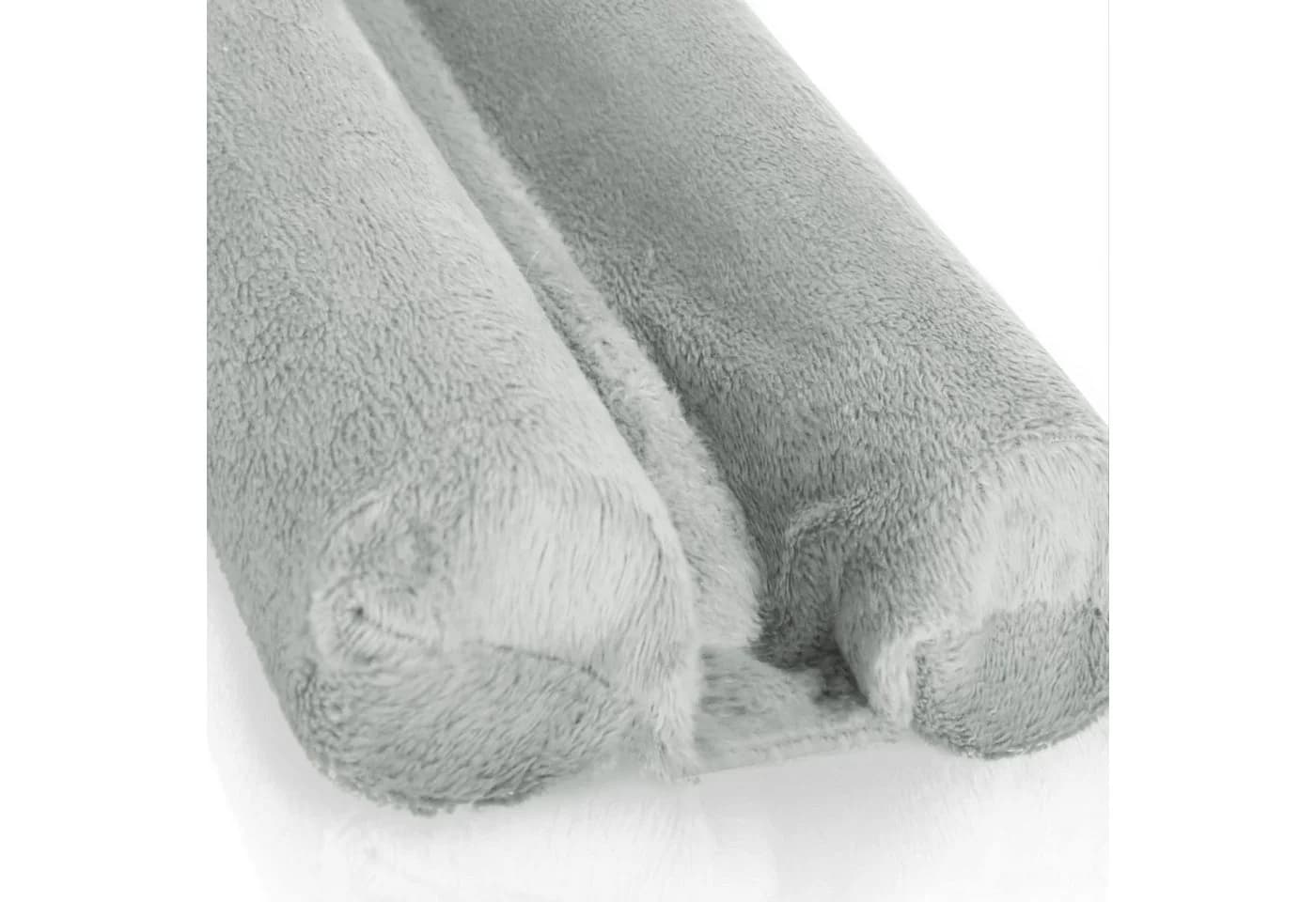 com-four Zugluftstopper 2-tlg. Mikrofaser Türbodendichtung Grau - Bild 5