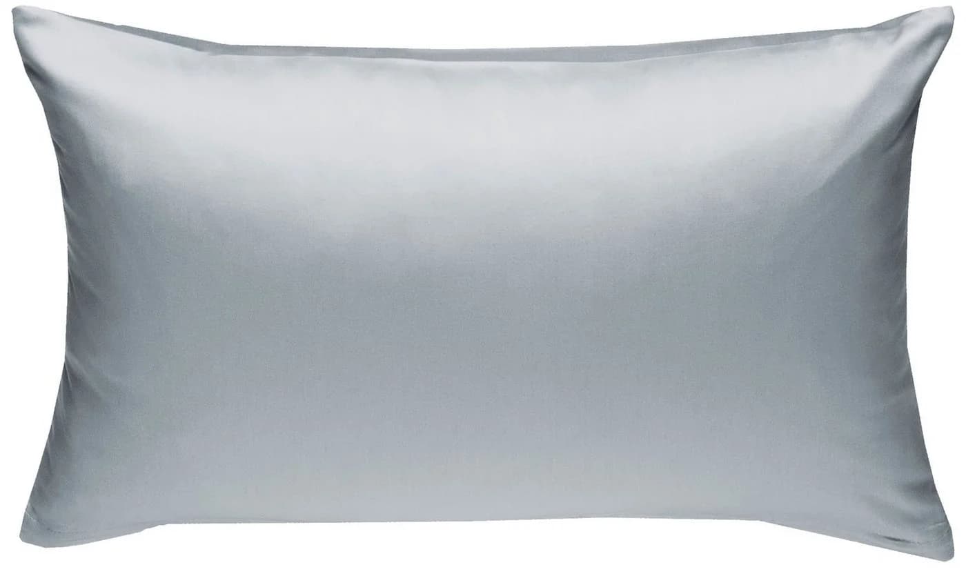BETTWAESCHE-MIT-STIL Kissenbezug Mako Satin Silber Einfarbig - Bild 2