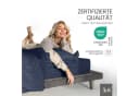BETTWAESCHE-MIT-STIL Spannbettlaken Mako Satin Dunkelblau Bild 5