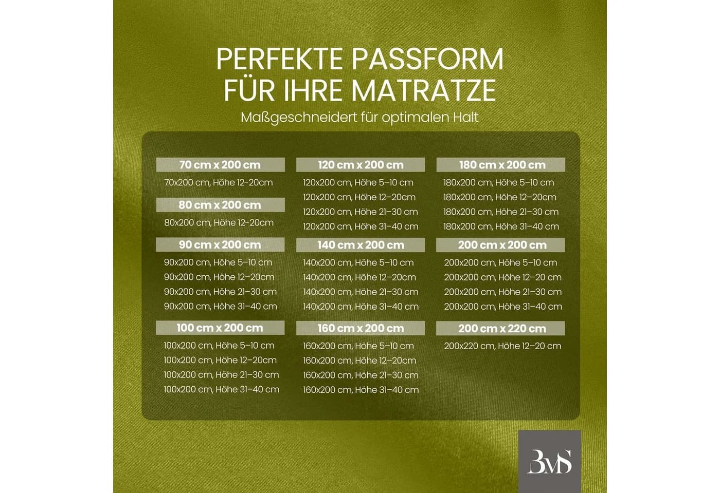 BETTWAESCHE-MIT-STIL Spannbettlaken Mako Satin Grün - Bild 5