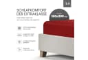 BETTWAESCHE-MIT-STIL Spannbettlaken Mako-Satin Rot 31-40 cm Bild 1