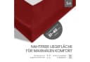 BETTWAESCHE-MIT-STIL Spannbettlaken Mako-Satin Rot 31-40 cm Bild 3