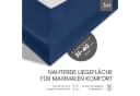 BETTWAESCHE-MIT-STIL Spannbettlaken Mako Satin Jeans Blau Bild 3