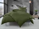 BETTWAESCHE-MIT-STIL Bettwäsche Mako Perkal Uni Dunkelgrün 2-teilig Bild 2