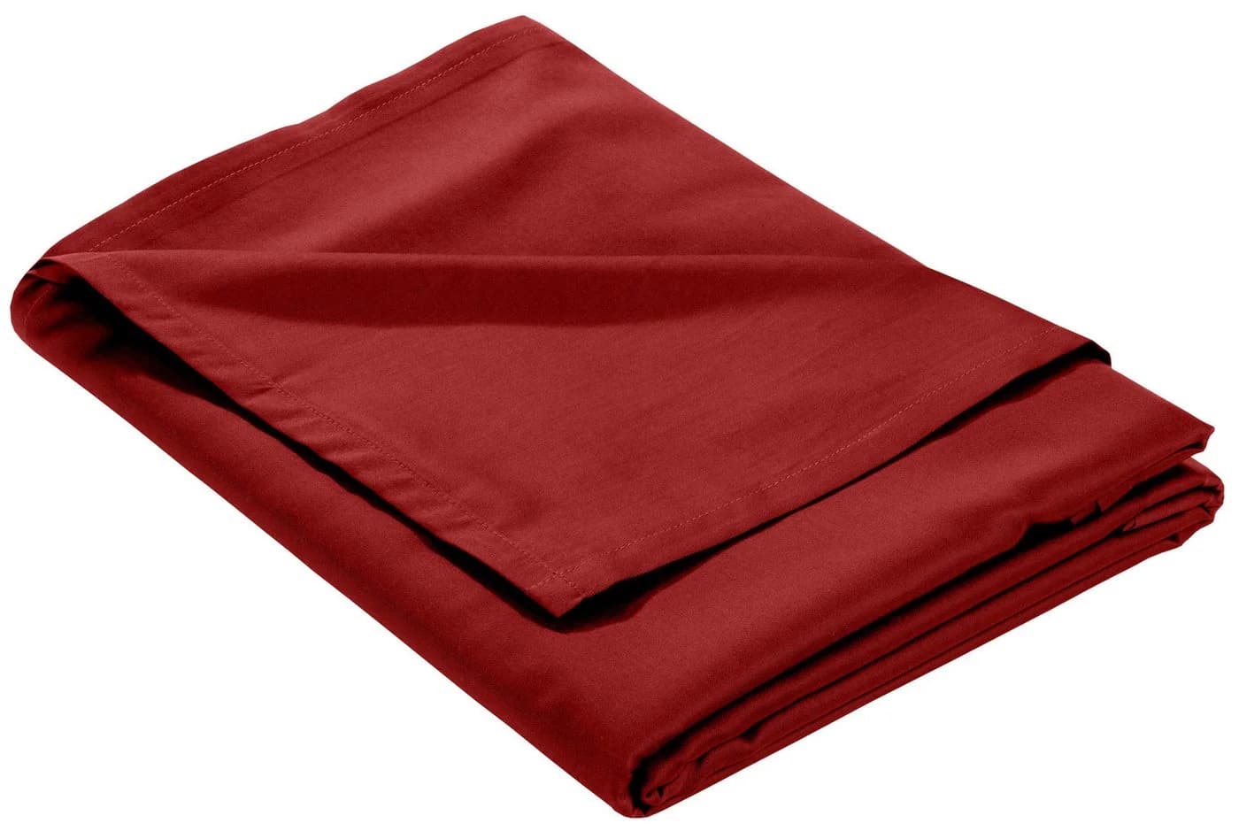 BETTWAESCHE-MIT-STIL Bettlaken Mako Satin Rot Uni - Bild 2
