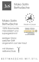 BETTWAESCHE-MIT-STIL Bettwäsche Mako Satin uni einfarbig Bild 3