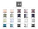BETTWAESCHE-MIT-STIL Kissenbezug Mako Satin Blau Modernes Design Bild 3