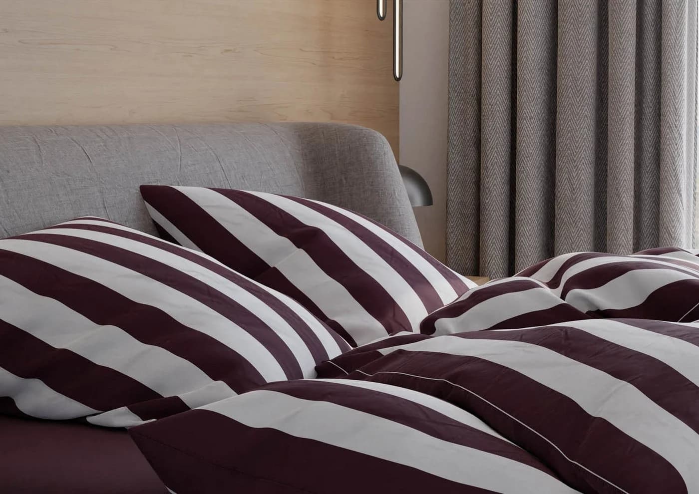 BETTWAESCHE-MIT-STIL Bettwäsche Mako Satin Blockstreifen 2-teilig