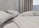 BETTWAESCHE-MIT-STIL Bettwäsche Mako Satin Urban Stripe Grau 2-teilig Bild 1