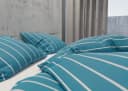 BETTWAESCHE-MIT-STIL Bettwäsche Mako Satin Urban Stripe Blau 2-teilig Bild 1