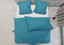 BETTWAESCHE-MIT-STIL Bettwäsche Mako Satin Urban Stripe Blau 2-teilig Bild 3