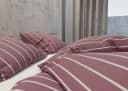 BETTWAESCHE-MIT-STIL Bettwäsche Mako Satin Urban Stripe Brombeer 2-teilig Bild 1