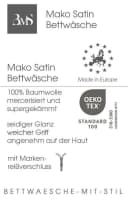 BETTWAESCHE-MIT-STIL Bettwäsche Mako Satin Pfingstrosen Anthrazit/Rose Bild 5