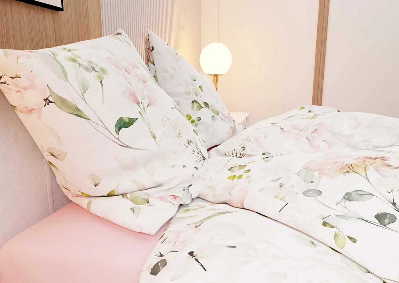 BETTWAESCHE-MIT-STIL Bettwäsche Mako Satin Kolibri Aquarell 2-teilig - Bild 3
