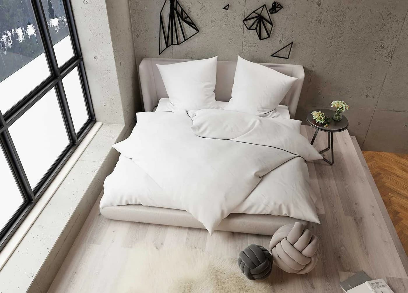 BETTWAESCHE-MIT-STIL Bettwäsche TENCEL™ Lyocell uni stahlgrau 3-teilig - Bild 2