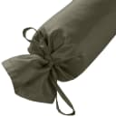 BETTWAESCHE-MIT-STIL Nackenrollenbezug Mako Satin Grün 15x40 cm Bild 1