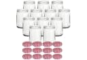 gouveo Einmachglas 580 ml mit Schraubdeckel 12-tlg. Rot Bild 2