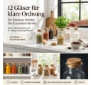 Gouveo Gewürzgläser rund mit Korken - Leere Korkengläser 30 - 500 ml, (24-tlg., 125 ml) Bild 1